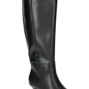 Sleek Black Women's Heeled Boots
